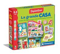 Clementoni - Sapientino Grande Case-Game 2 Years, Montessori Flashcards, Flashcards, Learning New Words, Language and Logical Thinking, Made in Italy, 16853, Multi-Colour