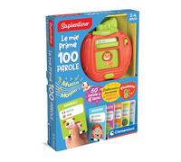 Clementoni Sapientino Le My First 100 Words - Educational Game 2 Years, Electronic Italian and English Gift, Flashcards, Audio Cards for Learning New Words, English for Children, 16818