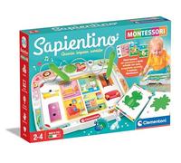 Clementoni Sapientino Montessori Banquet with Flashcards and Interactive Pens, Educational Game 3 Years, Interactive Electronic Gift, Batteries Included, Made in Italy, 16467