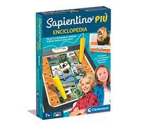 Clementoni Sapientino più - Interactive Encyclopedia, Educational Game with Talking Pens Children 7+ Years, Quiz on Animals, Human Body, Dinosaurs and Sciences, Made in Italy, Italian Language, 16728
