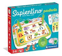 Clementoni Sapientino Talking Educational Game with Talking Pens for Children Aged 3-6 Years with 16 Cards and More than 32 Activities on Children's School Themes, Made in Italy, Italian