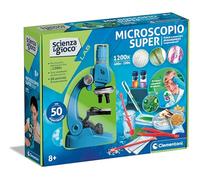 Clementoni Science and Game Lab - Microscope Super - Lab with 50 Science Experiments, Microscope for Children, Optical and Electronic Microscope 1200X, Science Game 8