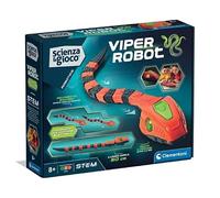 Clementoni Science and Play Robotics - Viper Strike, Robot Snake Building Children 8+ Years, Logical and Technological Skills, Sinuous Movement and LED Eyes, STEM and Robotics, Italian Language