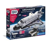 Clementoni - Science Build Floating Construction Set for Children, Mechanical Laboratory, Scientific Game 8 Years, Shuttle Model, Manual in Italian, Made in Italy, Multicoloured, Medium, 19270