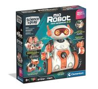 Clementoni Science Museum Mio Robot 2.0 - Build and Code Your Own Interactive Robot with Magnetic Arm for Kids 8+