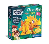 75074 Science & Play Dino Bot Triceratops, Educational and Scientific, Building Set, Gift for Kids Age 8, STEM, Dinosaur Toys Robot, Made in Italy,