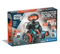 Clementoni Science & Play Evolution Robot 2.0, STEM Toy for Boys, Build & Program a Bluetooth Robot with Coding App, Moving Arms & LED Lights, Ages 8+, English Version, 75111