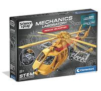 Clementoni Science & Play Helicopter Construction Set, STEM Toy for Boys, Build Real Working Rotors, Gears & Transmission System, Ages 8+, Made in Italy, English Version, 75160