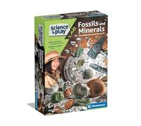 Clementoni- Science & Play: Lab-Fossils and Minerals-Dig Kit, Educational and Scientific, Archaeological Excavation Toy (6+ Years)
