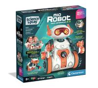 Clementoni Science Museum Mio Robot 2.0 - Build and Code Your Own Interactive Robot with Magnetic Arm for Kids 8+