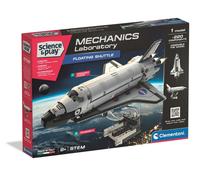 Clementoni- NASA Floating Shuttle Space Toy: Educational, Self Build Science Kit, With 220+ Interchangeable Components(8 Years +)