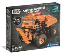 Clementoni Science & Play Quarry Haul Truck Construction Set, STEM Toy for Boys, Build 2 Models with Real Gears, Steering & Tipping Bed, Ages 8+, Made in Italy, English Version, 75159