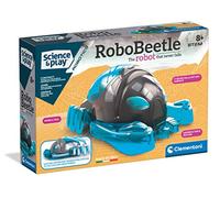 Clementoni Science & Play RoboBeetle, STEM Toy for Boys, Build a Robot Bug with Edge Detection, Visible Gears & 6 Moving Legs, Ages 8+, Made in Italy, English Version, 75066