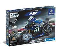 Clementoni- Science & Play Yamaha M1: Motorcycle Building Set with 3-Speed Gearbox & Suspension, Educational STEM Toy for Kids (8+ Years)