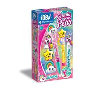Clementoni Set-Idea-Small Kit Lab Fantasy-Creative Toys, Laboratory, Coloured, Personalised Pens Girls, Art and Crafts for Kids 6 Years, 18827, Multi