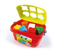 Clementoni- Shape Sorting Bucket: With 6 Shapes & Numbers, Stimulates Hand-Eye C