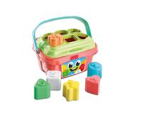 Clementoni- Shape Sorting Bucket: With 6 Shapes & Numbers, Stimulates Hand-Eye Coordination (9+ Months)