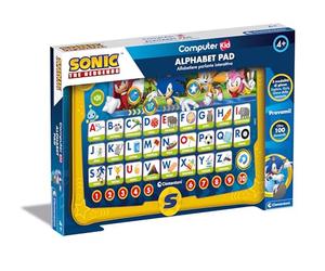 Clementoni Sonic Alphabet Pad, Educational Game, 4 Years, Child, Electronic Gift, Italian Talking Computer, Laptop for Learning Alphabet and New Words, Children's Technology, 16822