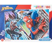 Clementoni 29293 Spiderman 29293-Supercolor Jigsaw Puzzle Man-180 Pieces, Multi-Coloured