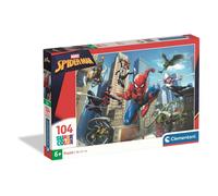 Clementoni - SpiderMan - 104 Piece Super Puzzle - Children's Puzzle - From 6 Years - 38x27cm