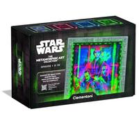 Clementoni Star Wars Metamorphic Art Collection Episodes 1-2-3, 520 Piece Puzzle with RGB LED Frame, Collectible Display Piece, English Version 35161