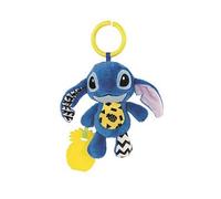 Clementoni Baby Infant Toys - Disney Stitch - Soft Rattle, Toddler Toy, Early Years Toys, New Born Soft Toys Gift, 3 Months, Crinkle Squeaky Toys, Sensory Learning Toys, Stroller Pendant, 17919