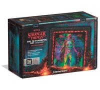 Clementoni Stranger Things Metamorphic Art with LED Light: 520-Piece puzzle, Colour-Changing Scene Featuring Vecna, Max and Eddie of Hellfireclub from Season 4
