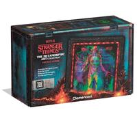 Clementoni Stranger Things Metamorphic Art with LED Light: 520-Piece puzzle, Colour-Changing Scene Featuring Vecna, Max and Eddie of Hellfireclub from Season 4