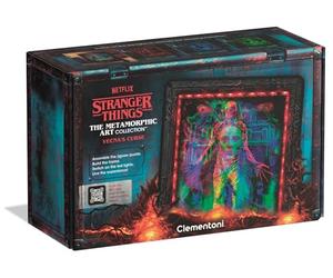 Clementoni Stranger Things Metamorphic Art with LED Light: 520-Piece puzzle, Colour-Changing Scene Featuring Vecna, Max and Eddie of Hellfireclub from Season 4