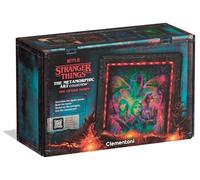 Clementoni Stranger Things Metamorphic Art with LED Light: 520-Piece puzzle, Colour-Changing Scene with Eleven, Friends and the Mind Flayer