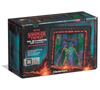 Clementoni Stranger Things Metamorphic Art with LED Light: 520-Piece puzzle, Colour-Changing Scene with Eleven vs Demogorgon
