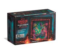 Clementoni Stranger Things Metamorphic Art with LED Light: 520-Piece puzzle, Colour-Changing Scene with Eleven, Friends and the Mind Flayer