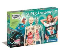 Clementoni- Super Anatomy Augmented Reality Science Kit: Build a Skeleton Model & Explore the Human Body in 3D (8+ Years)