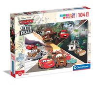 Clementoni 104 el. maxi super color Disney cars on the road 23774 [PUZZLE]