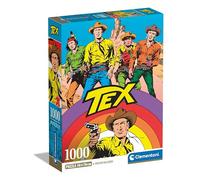 Clementoni - Tex Puzzle-Tex-1000 Pieces, Comic Puzzle, Author Illustrations, Vertical, Fun for Adults, Made in Italy, Multicoloured, 39841