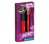 Clementoni toy lip gloss and lip liner cherry red makeup set
