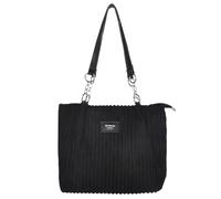 Cleminsta Women's Corduroy Shoulder Bag Large Tote Bag Aesthetic Cloth Bag Shopper Bag Women Bag University Casual Retro Shoulder Bag Casual Travel Bag, Black, 32*12*26 cm