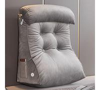 CLEMMO Reading Pillow,Back Support Lumbar Cushion,Headboard Wedge Pillow,with Neck Pillow,Removable And Washable,For Back And Lumbar Support