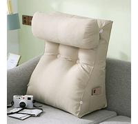 CLEMMO Reading Pillow For Bed,Lumbar Support Cushion,Back Rest Support Pillow,with Neck Pillow,Perfect For Adults,Teens,and Kids,For Bed Rest