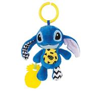 Clementoni Baby Infant Toys - Disney Stitch - Soft Rattle, Toddler Toy, Early Years Toys, New Born Soft Toys Gift, 3 Months, Crinkle Squeaky Toys, Sensory Learning Toys, Stroller Pendant, 17919