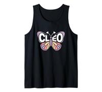 Cleo Butterfly - Personalized Cute Name Word Art Tank Top