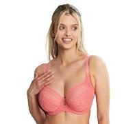 Cleo by Panache Women's Alexis Low Front Balconnet Bra, Sunkiss Coral, 32DD