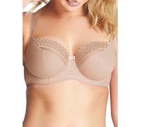 Cleo by Panache Women's Asher Underwire Balconette Bra, Sheer, Latte, 30FF US