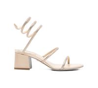 Cleo Gold Sandal 50- female- René Caovilla- High Heel Sandals- Beige- 8 UK- Shoes 8 UK