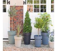 Cleo High Planter H55cm Grey Ivyline Grey One Size