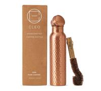 CLEO HOME | (32 Oz/950 ml) Handcrafted elegant Hammered-100% Ayurvedic Copper Water Bottle | Lab-Tested, Leak-Proof Copper Vessel | Drink More Water And Enjoy The Health Benefits Immediately