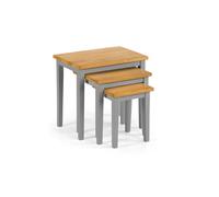 Cleo Nest of Tables - Grey and Oak / Grey and Oak / Yes