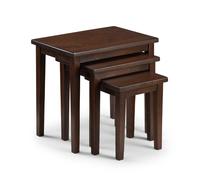 Julian Bowen Cleo Nest of Tables, Mahogany