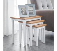 Cleo Nest of Tables - Set of 3 - White and Oak