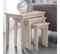 Cleo Nest of Tables - Set of 3 - White Washed